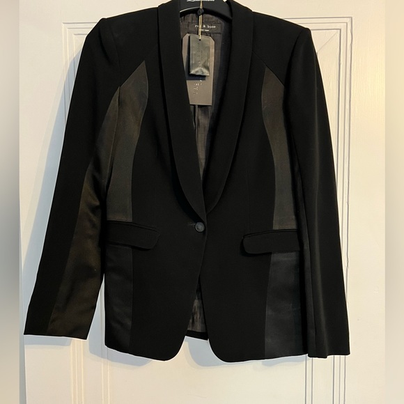 Rag & Bone Black Jefferson Blazer sz. 6 MSRP: $535+tax *EUC - Picture 1 of 6